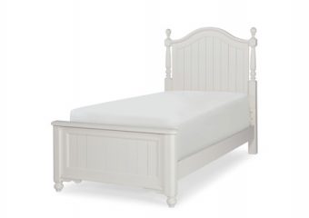 Summerset Twin Poster Bed Ivory