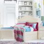Summerset Twin Poster Bed with Storage Unit Ivory Room