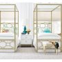 chelsea metal canopy bed twin