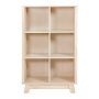 Hudson Bookcase in Washed Natural Front View