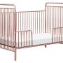 Jubilee Crib Pink Chrome Toddler Bed Angle