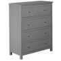 4 DRAWER CHEST IN GRAY