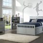 MARLEY FULL MISSION CAPTAINS BED IN GRAY