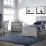 MARLEY TWIN MISSION BED IN GRAY WITH UNDERBED STORAGE