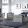 MARLEY TWIN MISSION CAPTAIN'S BED IN GRAY