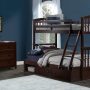 SYDNEY TWIN OVER FULL BUNK BED IN CHOCOLATE WITH UNDERBED STORAGE