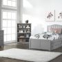 FINLEY TWIN BED IN GRAY WITH UNDERBED STORAGE