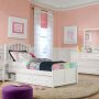 FINLEY TWIN BED IN WHITE WITH UNDERBED STORAGE