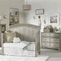 Florenza Crib in Dove Grey Room View Day bed