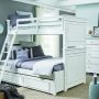 Canterbury Natural White Room View Twin over Full Bunk Bed