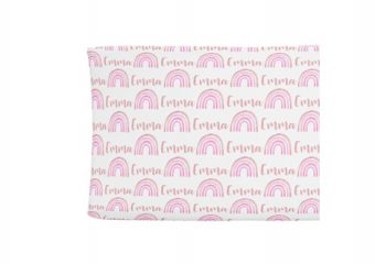 Changing Pad Cover - Rainbow Pink