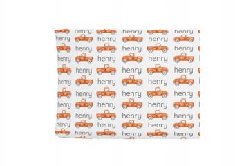 Changing Pad Cover - Truck Orange