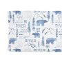 Changing Pad Cover - Woodland Blue