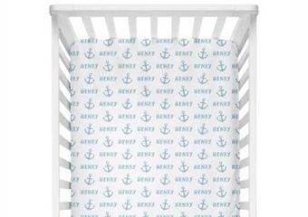 Crib Sheet - Anchor Blue