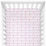 Crib Sheet - Anchor Pink