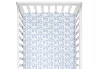 Crib Sheet - Elephant Blue