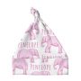 Knotted Baby Hat - Elephant Pink