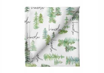 Large Stretchy Blanket - Pine Tree
