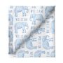 Small Stretchy Blanket - Elephant Blue