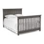 Bocca Crib in Marina Grey Converted to Full Bed