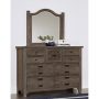 BUNGALOW FOLKSTONE MASTER DRESSER WITH ARCH MIRROR