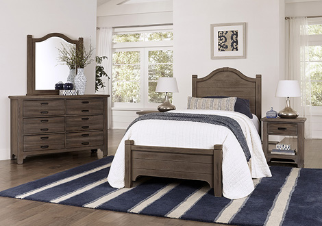 Bungalow Twin Arch Panel Bed By Vaughan, Vaughan Bassett Twin Bed