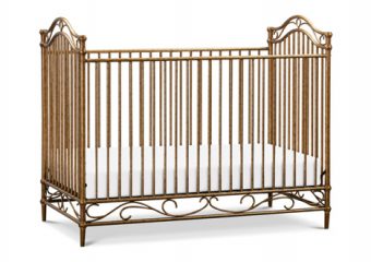 Camellia Crib in Vintage Gold Angle
