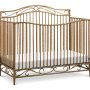Noelle Crib in Vintage Gold Angle