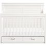 Wesley Farmhouse Crib in Heirloom White Front