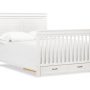 Wesley Farmhouse Crib in Heirloom White Full Size Bed