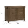 Wesley Farmhouse Dresser in Stablewood with Dimension