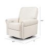 Linden Electronic Recliner and Swivel Glider in Cream 9