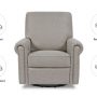Linden Electronic Recliner and Swivel Glider in Grey 3
