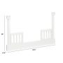 Tanner Toddler Bed Conversion Kit in Warm White 3