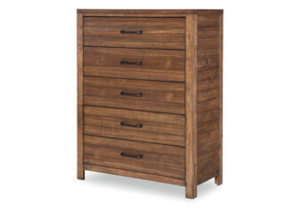SUMMER CAMP 5 DRAWER CHEST IN BROWN SILO