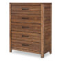 SUMMER CAMP 5 DRAWER CHEST IN BROWN SILO