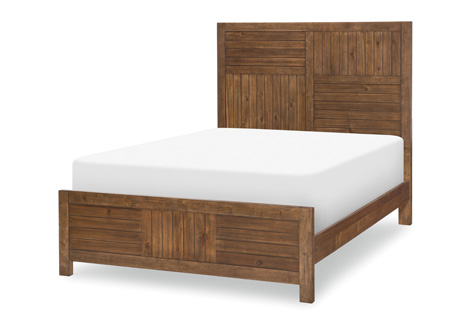 Summer Camp Full Panel Bed in Brown
