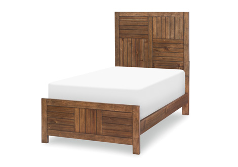 Summer Camp Twin Panel Bed in Brown