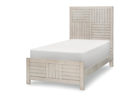 Summer Camp Twin Panel Bed in White