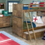 SUMMER CAMP TWIN BUNK IN BROWN