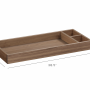 Nifty Changing Tray in Walnut w/ Dimensions